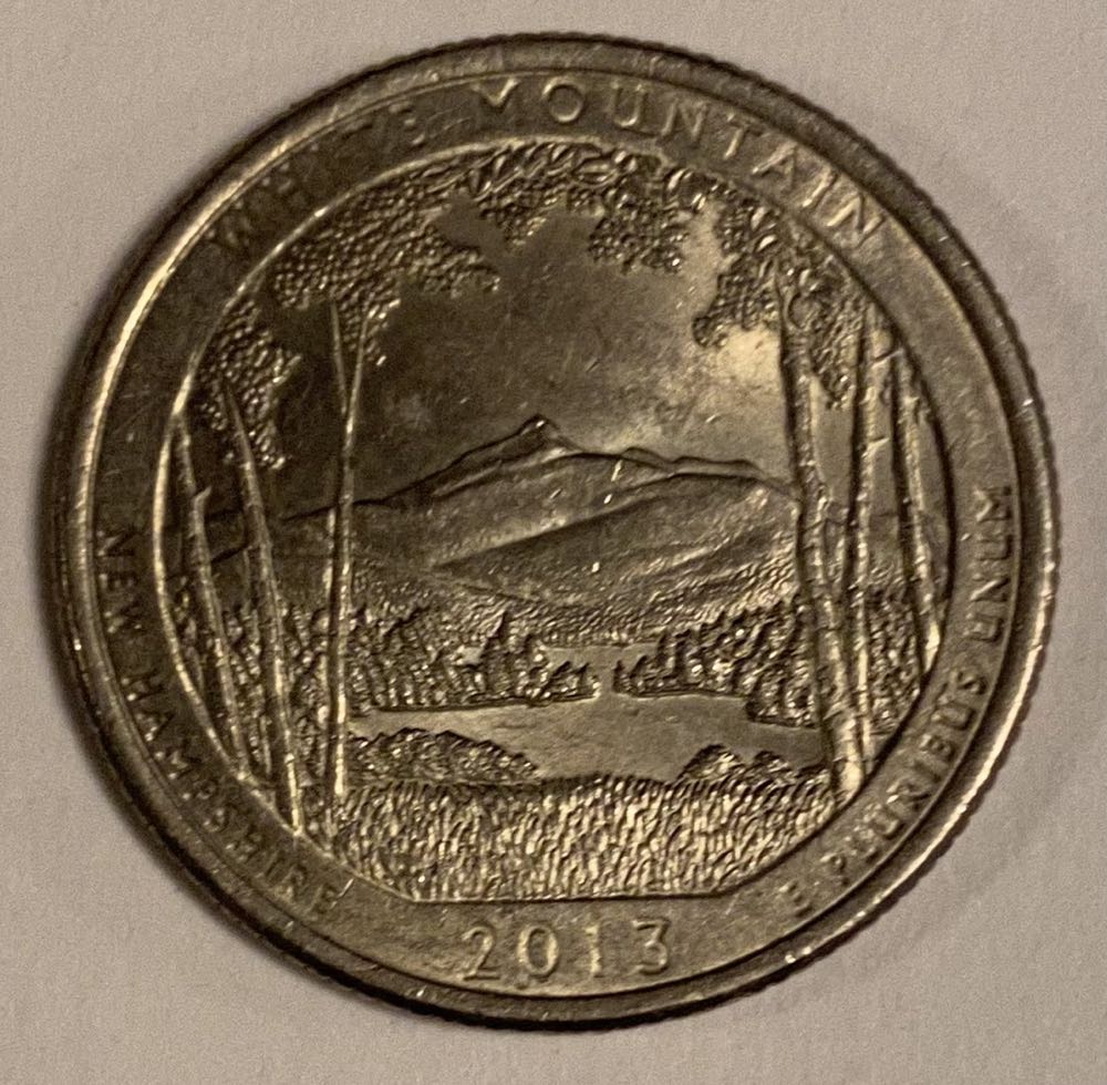 Quarter National Park New Hampshire White Mountain  coin collectible - Main Image 2