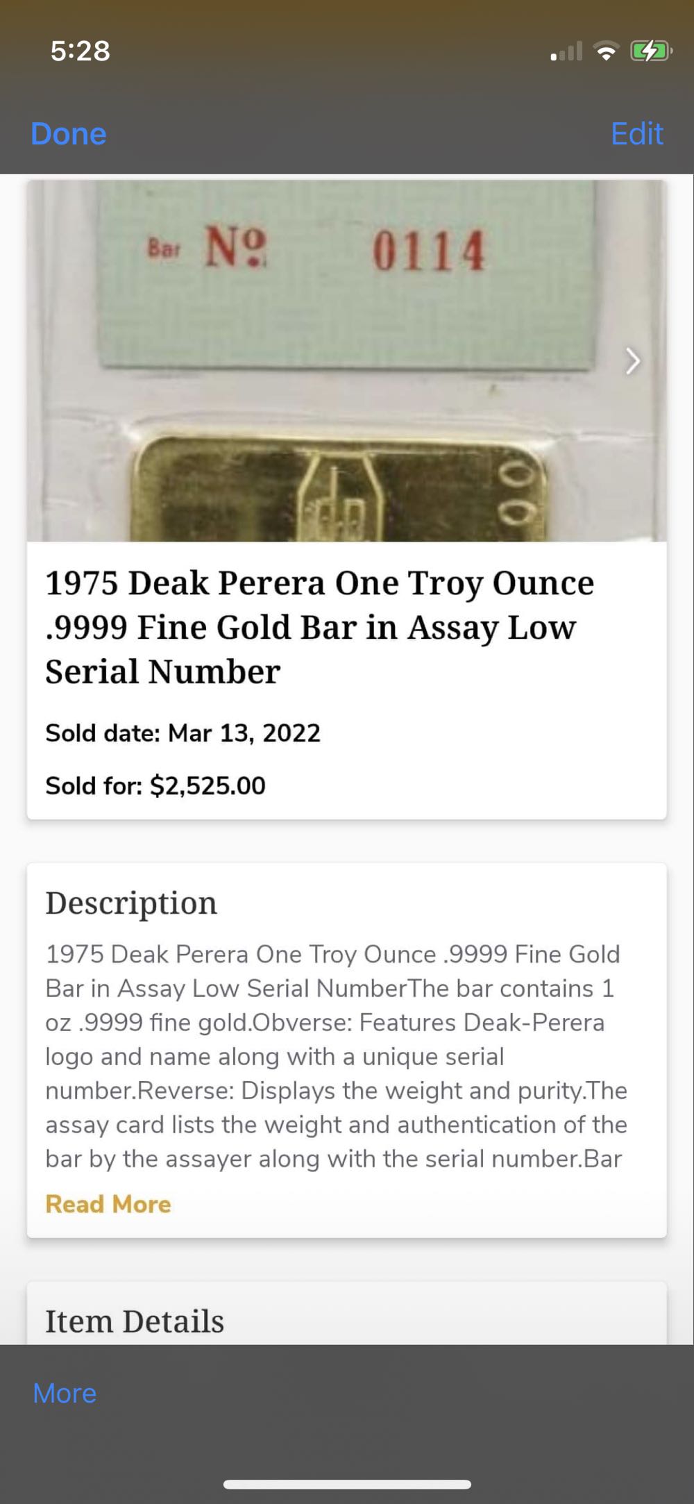 1 Oz Vintage Deak  coin collectible - Main Image 3