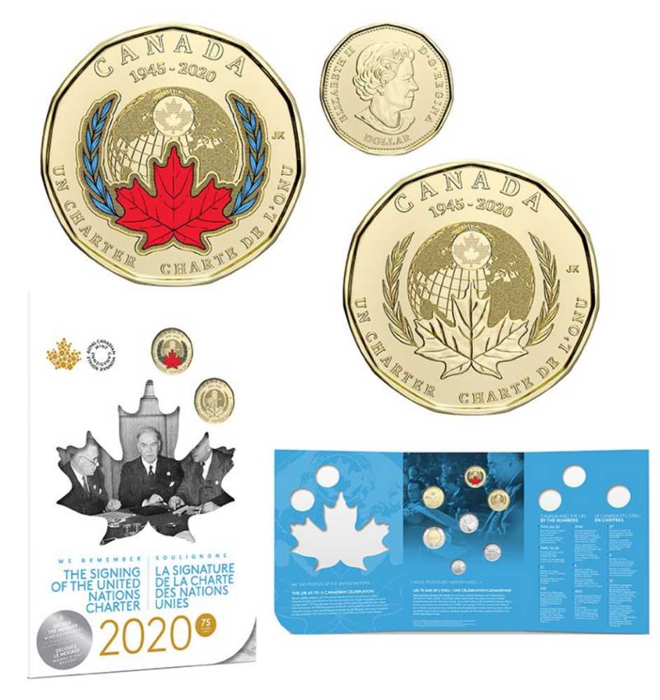75th Anniversary of the Signing of the United Nations Charter  coin collectible [Barcode 623932099975] - Main Image 3