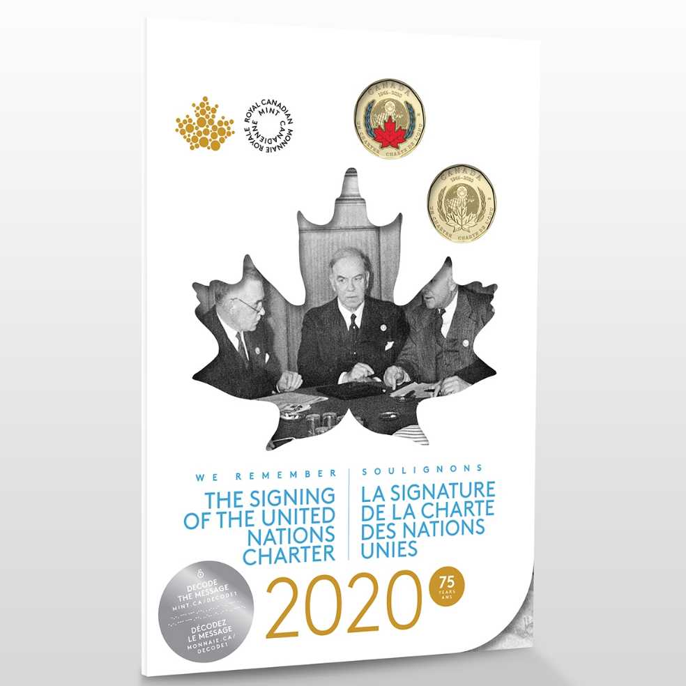 75th Anniversary of the Signing of the United Nations Charter  coin collectible [Barcode 623932099975] - Main Image 4