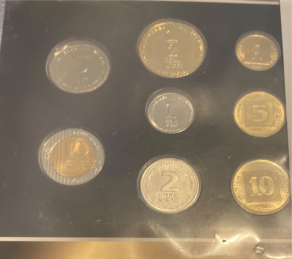 Israel 1 Sheqel- 10 New Sheqalim 8 Coin Set  coin collectible - Main Image 2