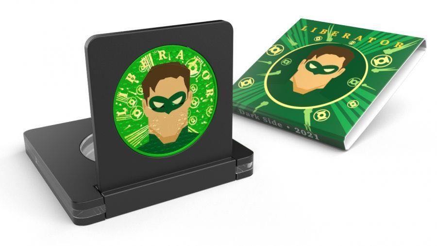 Dark Side 2021 One Soul ”THE LIBERATOR” SUPERHEROES (Green Lantern) 1oz Silver Coin  coin collectible - Main Image 3