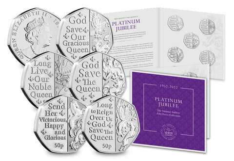 Platinum Jubilee: The National Anthem Fifty Pence Collection  coin collectible - Main Image 3