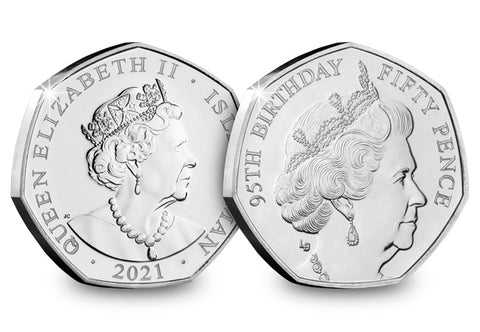 Her Majesty’s The Queen’s 95th Birthday 50P Collection  coin collectible - Main Image 3