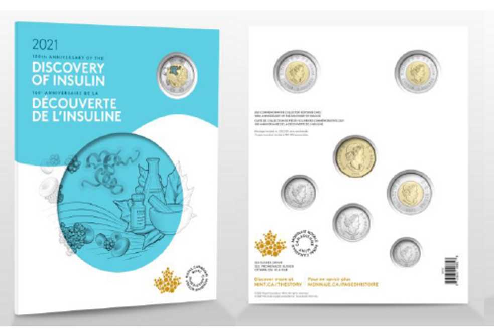 100th Anniversary of the Discovery of Insulin  coin collectible [Barcode 623932106628] - Main Image 3