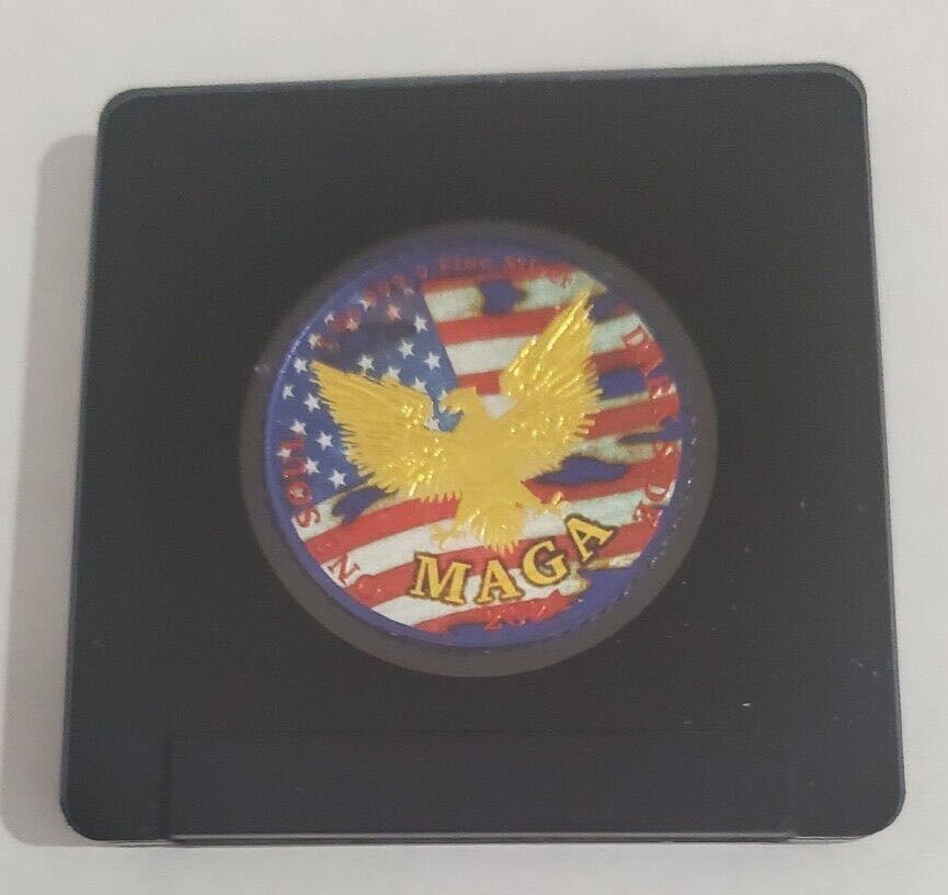 Dark Side 2021 One Soul “THE LIBERATOR” TRUMPINATOR “I’ll Be Back 2024” (Donald Trump) 1oz Silver Coin  coin collectible - Main Image 4