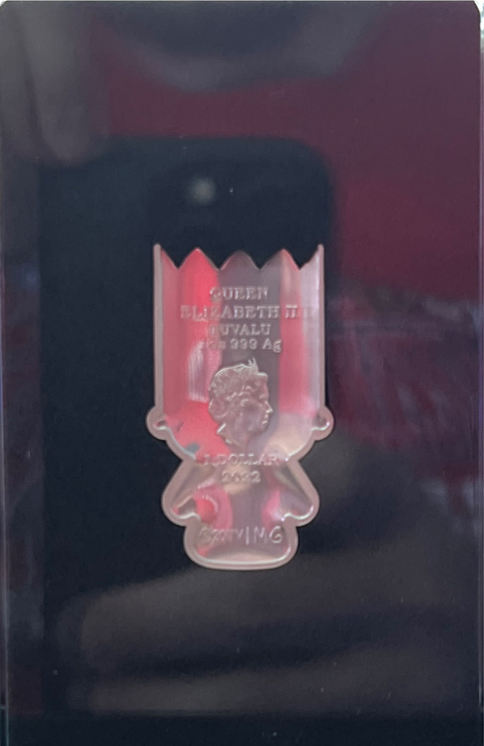 Simpsons Minted Mini Coin Bart Simpson 1oz Silver  coin collectible [Barcode 9327025052366] - Main Image 2