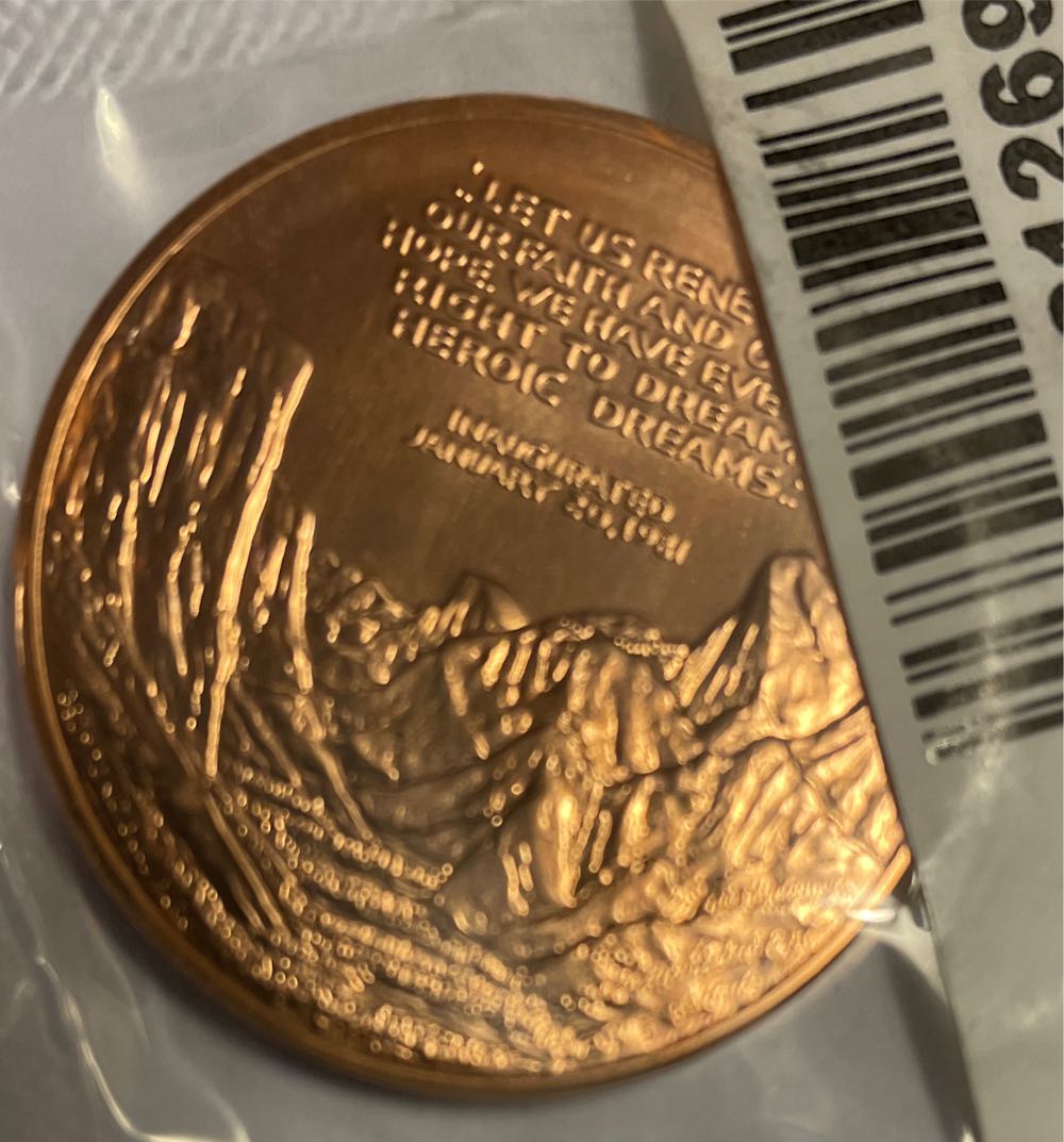 United States Mint Ronald Reagan Bronze Medal 1 5 16 Inch  coin collectible [Barcode 704785012691] - Main Image 2