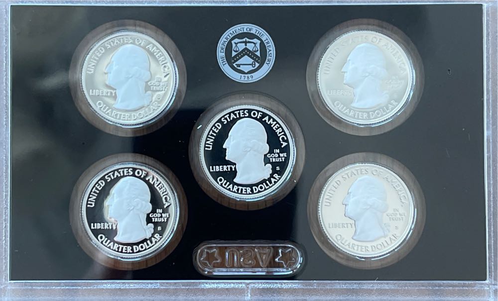 2019 US Mint America The Beautiful Quarters Silver Proof  coin collectible [Barcode 704786030090] - Main Image 2