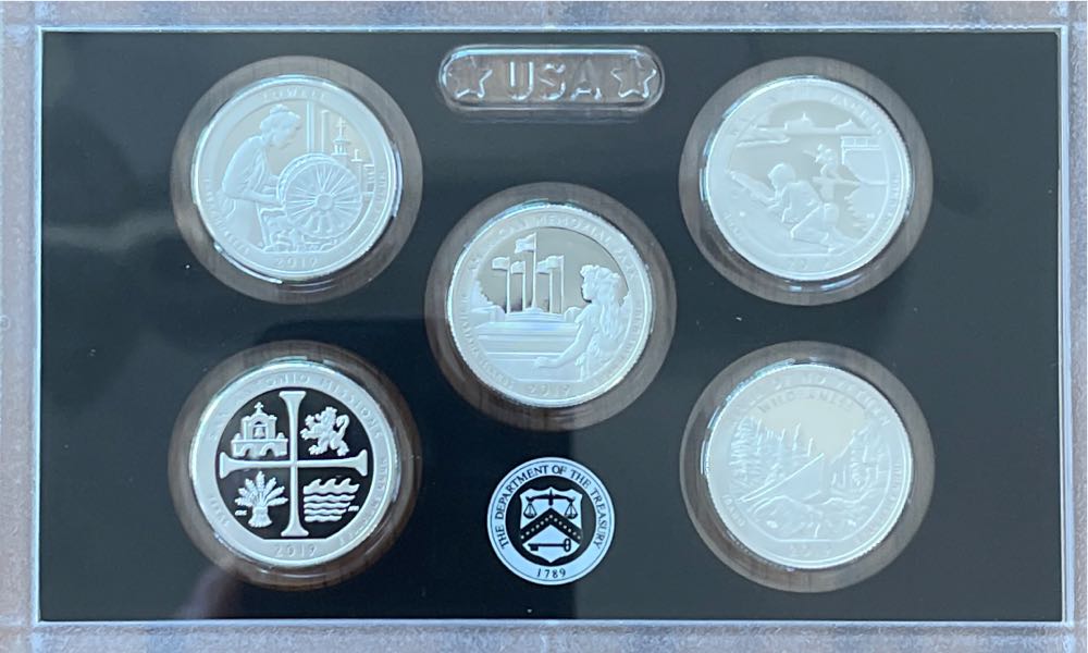 2019 US Mint America The Beautiful Quarters Silver Proof  coin collectible [Barcode 704786030090] - Main Image 3
