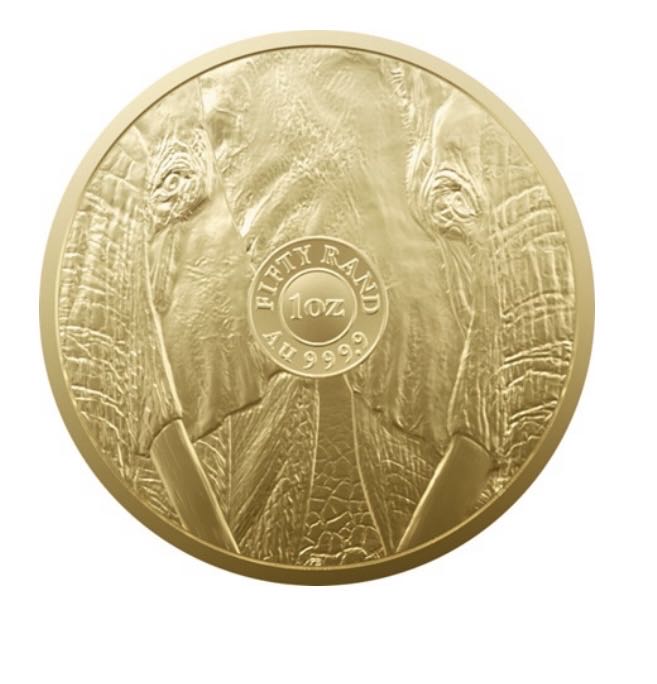 Gold Elefant Big Five 2022  coin collectible - Main Image 2