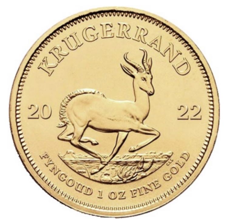 South African 2022 1/10 Oz Gold Krügerrand  coin collectible - Main Image 2