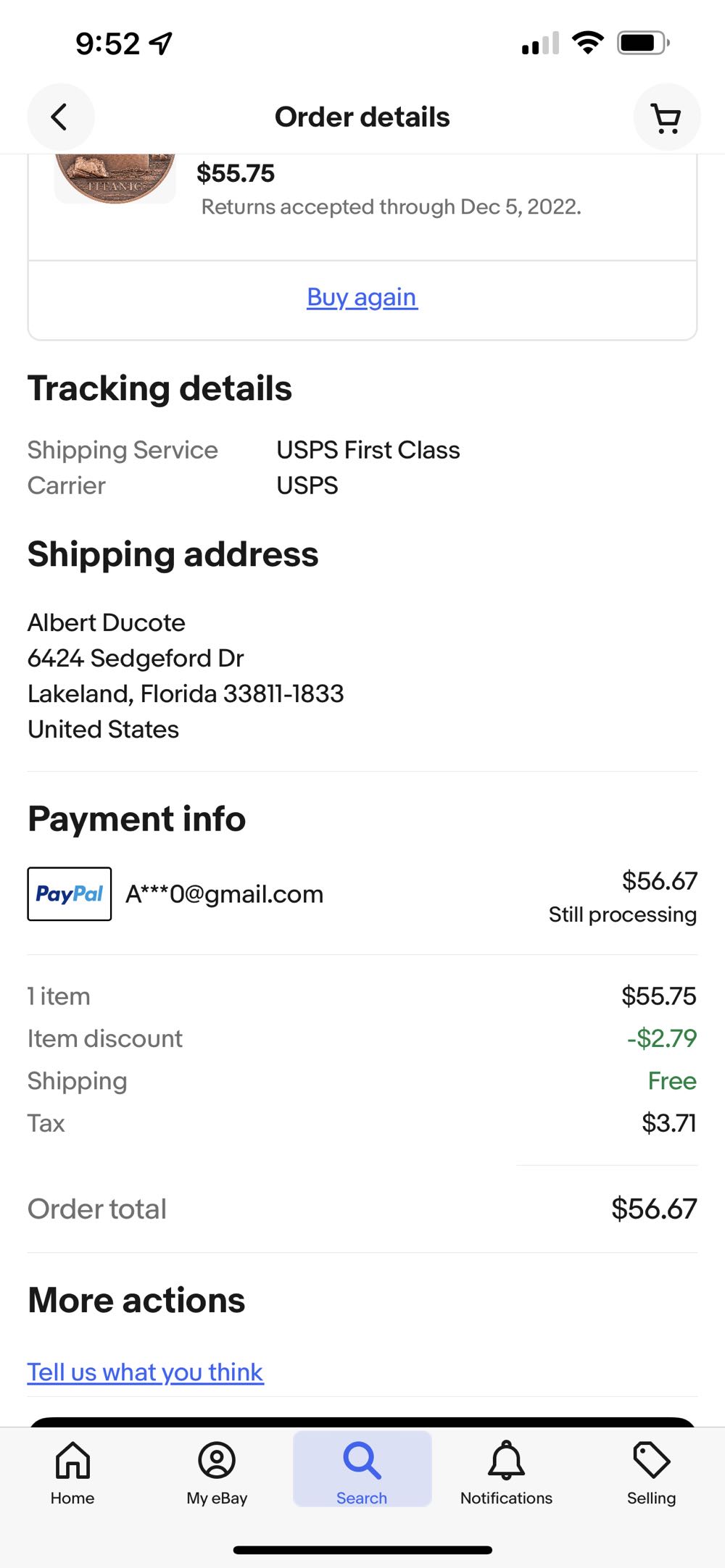 2022 Cook Islands Copper Titanic  coin collectible - Main Image 3