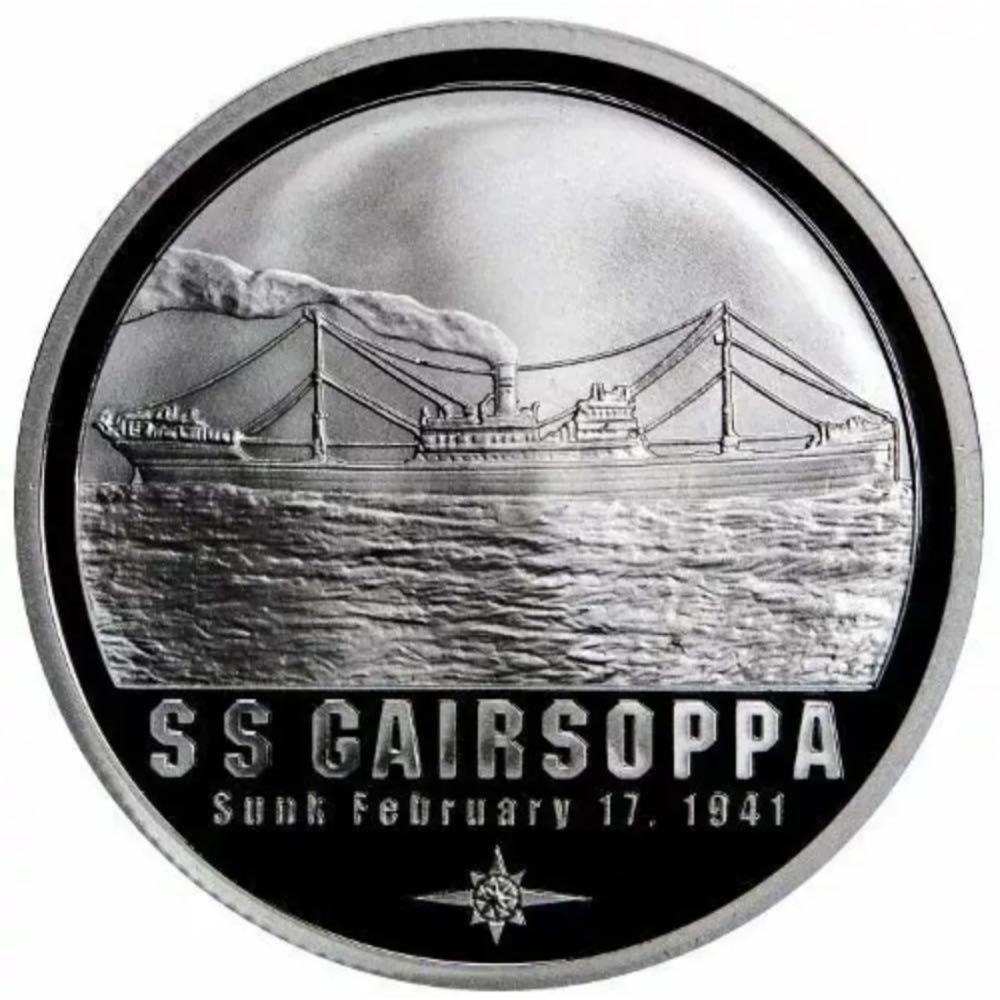 S.S. Gairsoppa Silver Round  coin collectible - Main Image 2