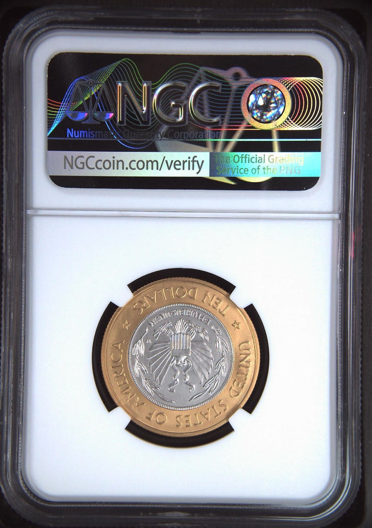 2000 W Library Of Congress Bicentennial coin collectible - Main Image 2