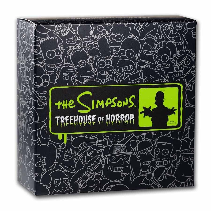 Tuvalu 2022 The Simpsons: Treehouse Of Horror - 1 Oz Silver Proof  coin collectible - Main Image 4