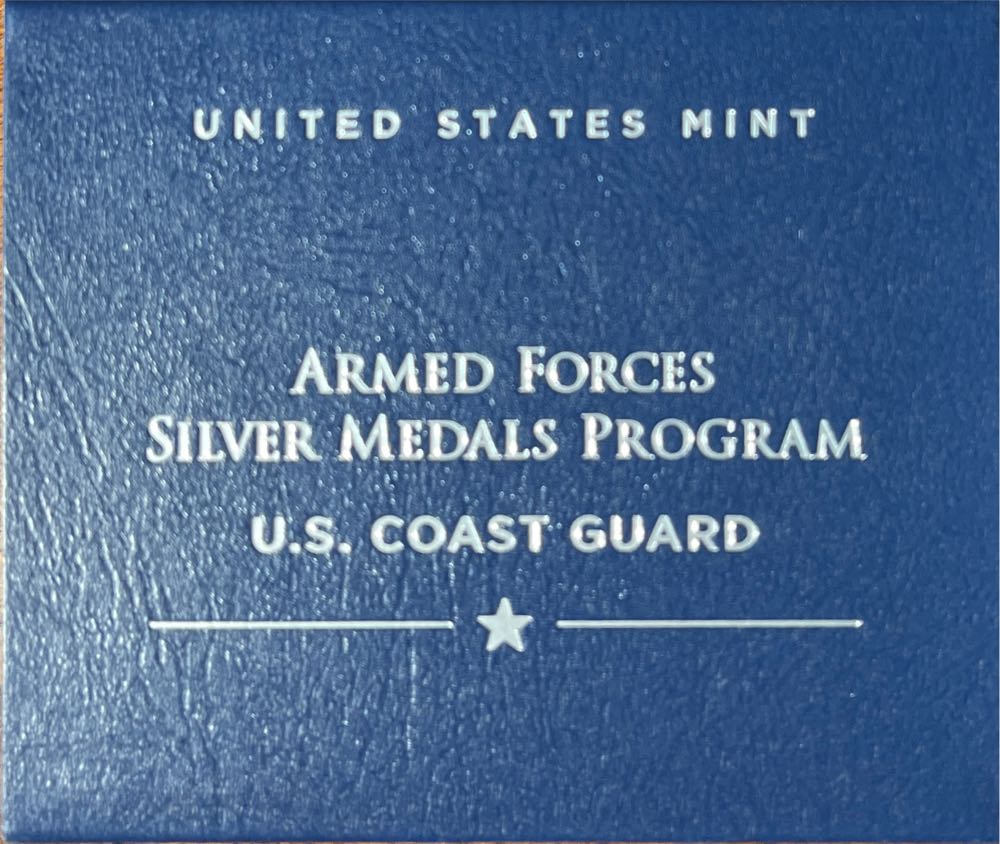 Armed Forces Silver Medal Coast Guard  coin collectible [Barcode 704786340434] - Main Image 3