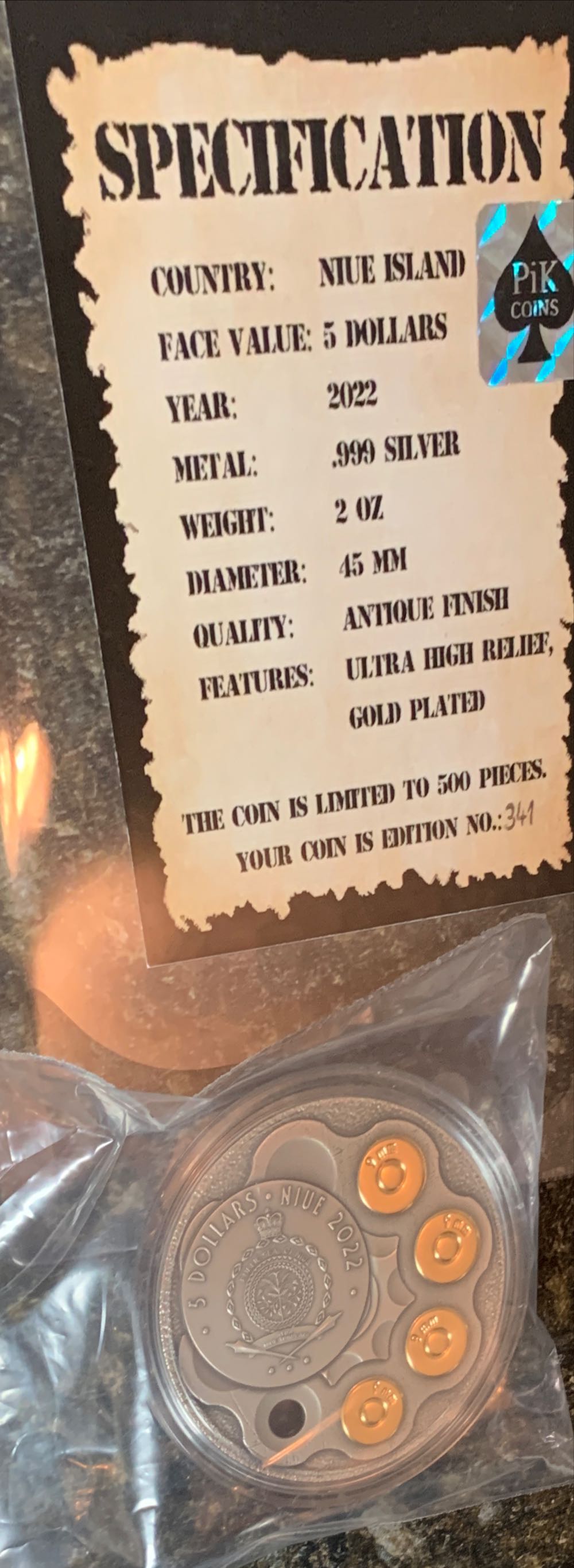 Bonnie & Clyde 2oz  coin collectible - Main Image 2