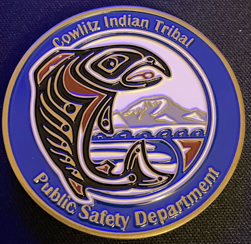 Cowlitz Indian Tribal Police  coin collectible - Main Image 1