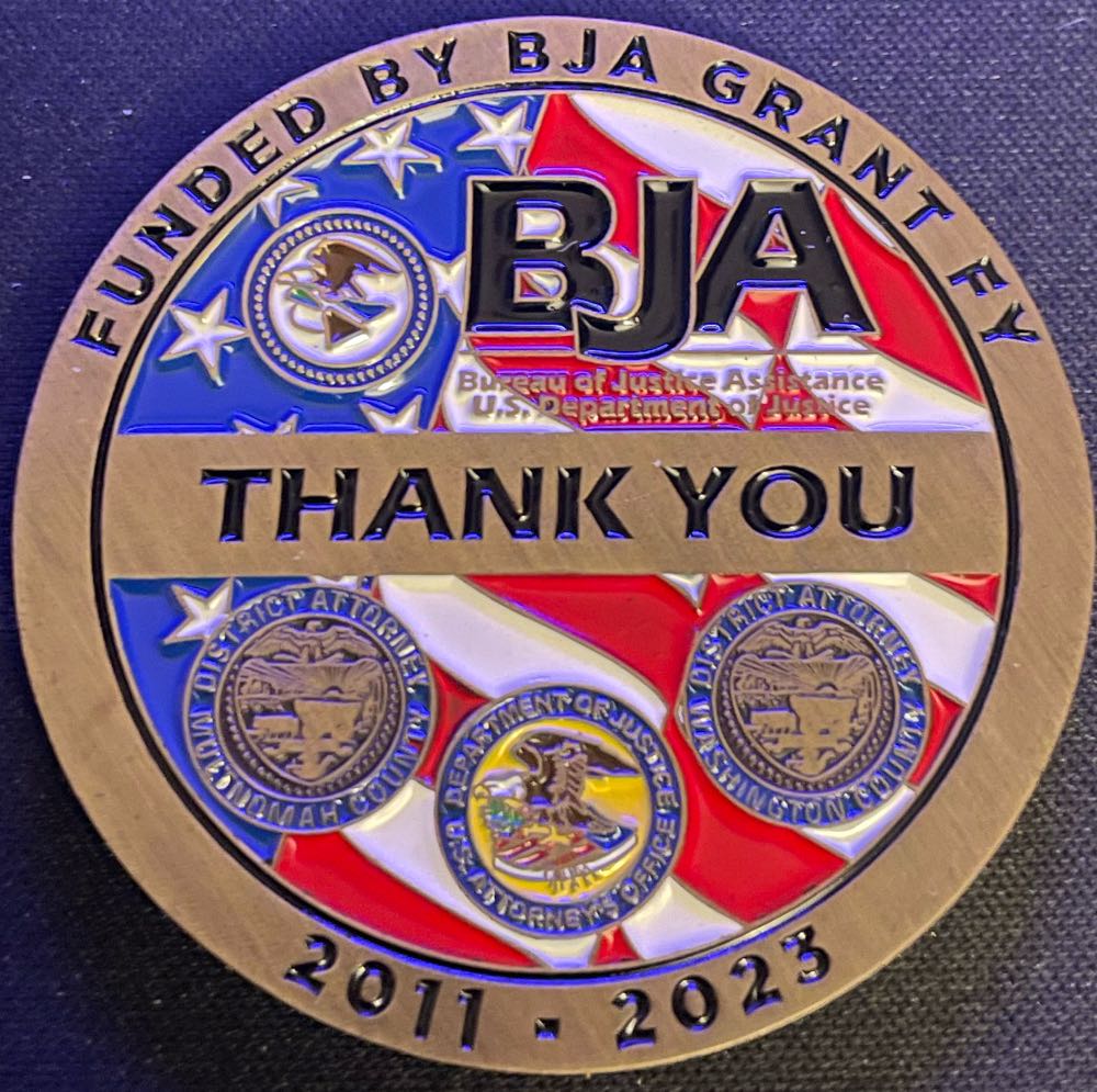 Bureau Of Justice Assistance - US DOJ - Oregon Intellectual Property Theft Task Force  coin collectible - Main Image 2