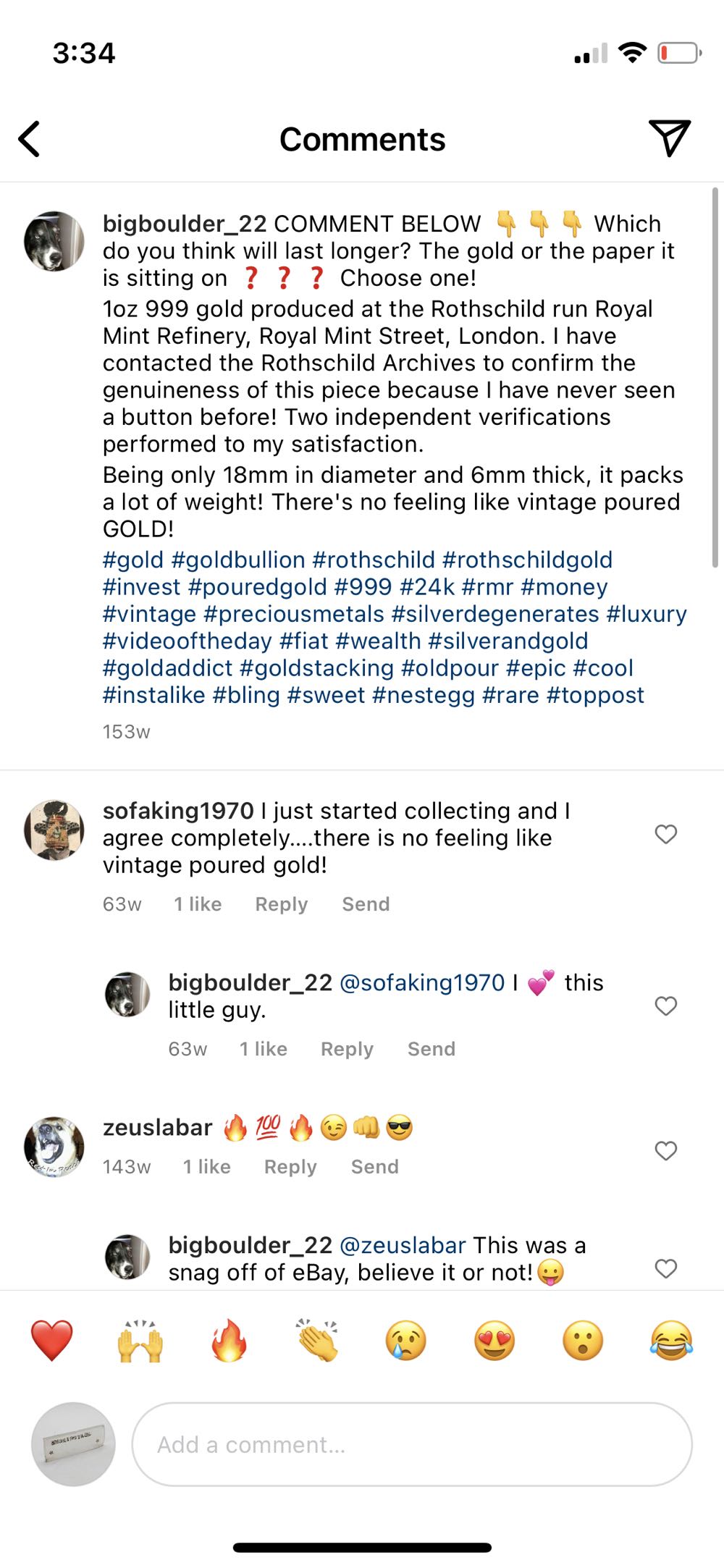 1 Oz Rothschild Round  coin collectible - Main Image 2