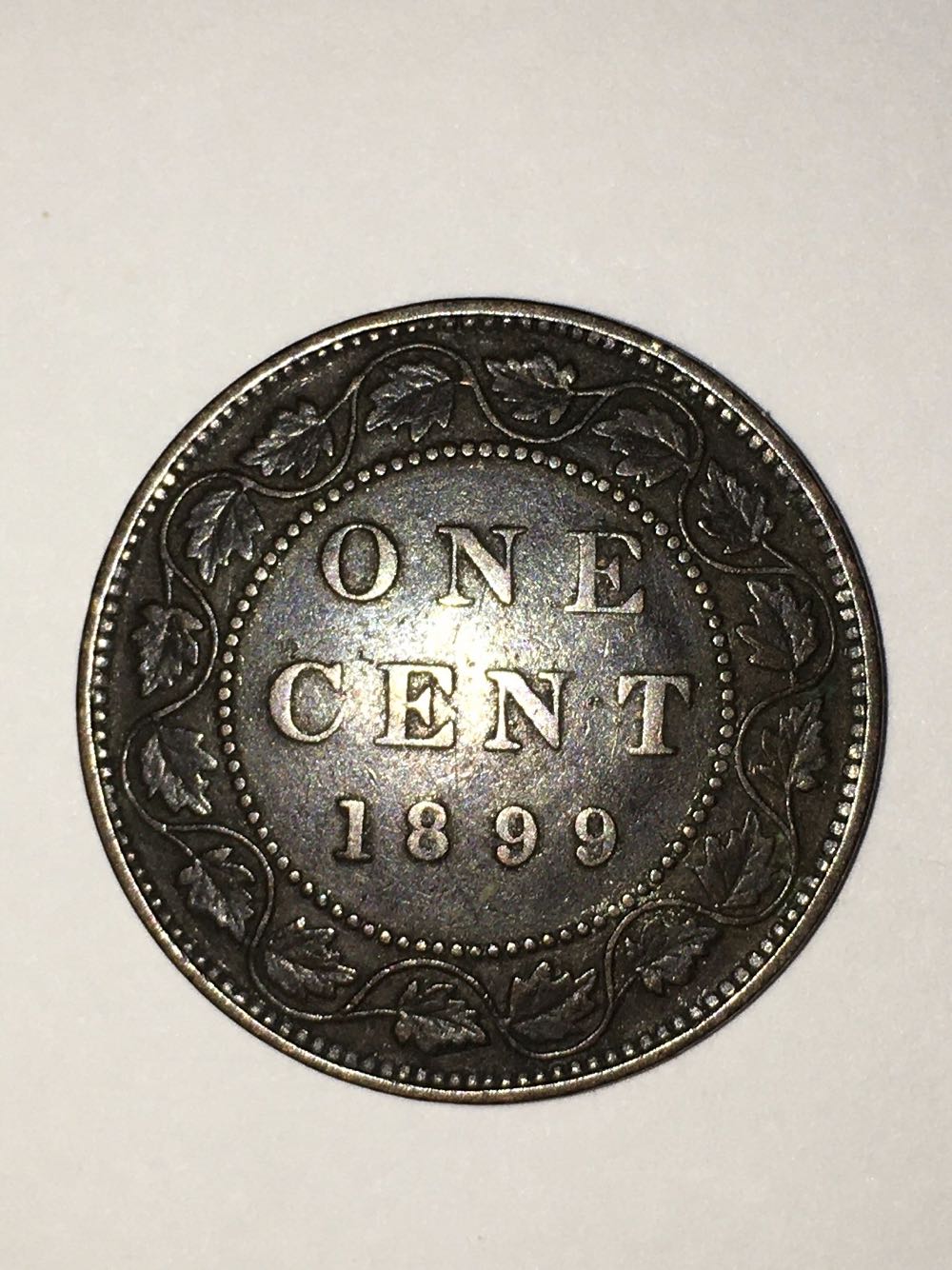 Braided Hair Canadian Cent  coin collectible - Main Image 2