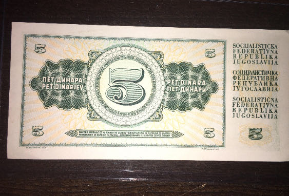 5 Dinara Yugoslavia  coin collectible - Main Image 2