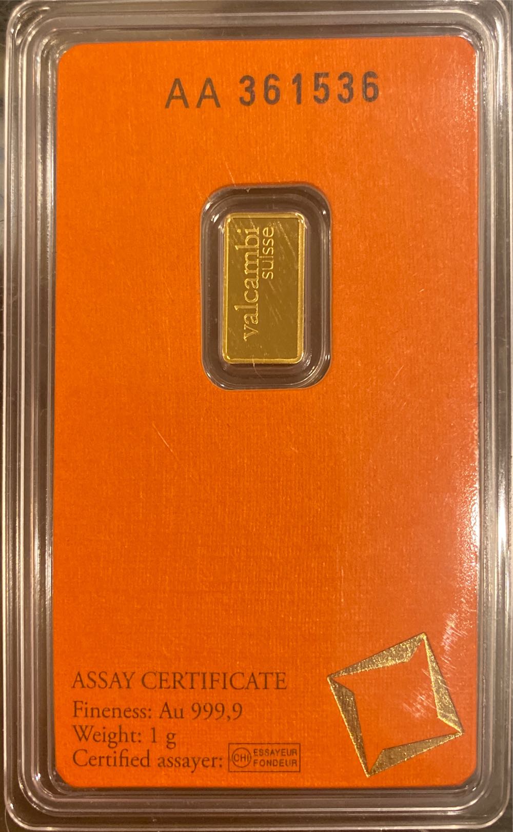 IGR 1 Gram Gold Bar  coin collectible - Main Image 2