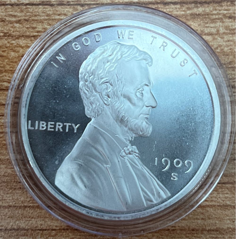 1909s Penny 1oz  coin collectible - Main Image 1