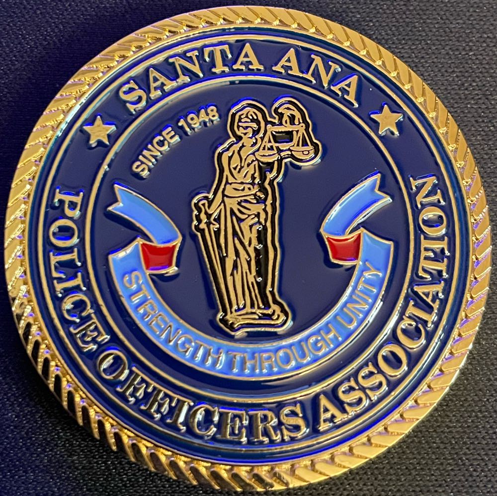 Santa Ana Police Officers Association  coin collectible - Main Image 2
