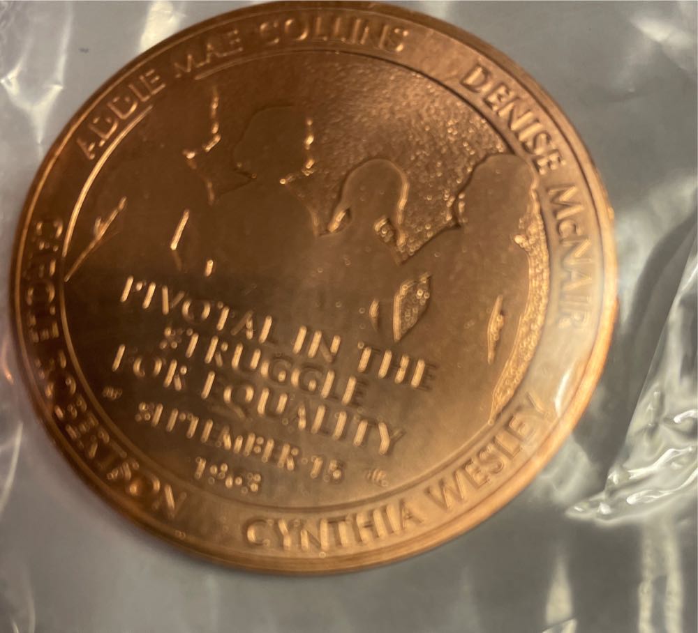 1963 Bronze Medal Of Birmingham Bombing  coin collectible - Main Image 2