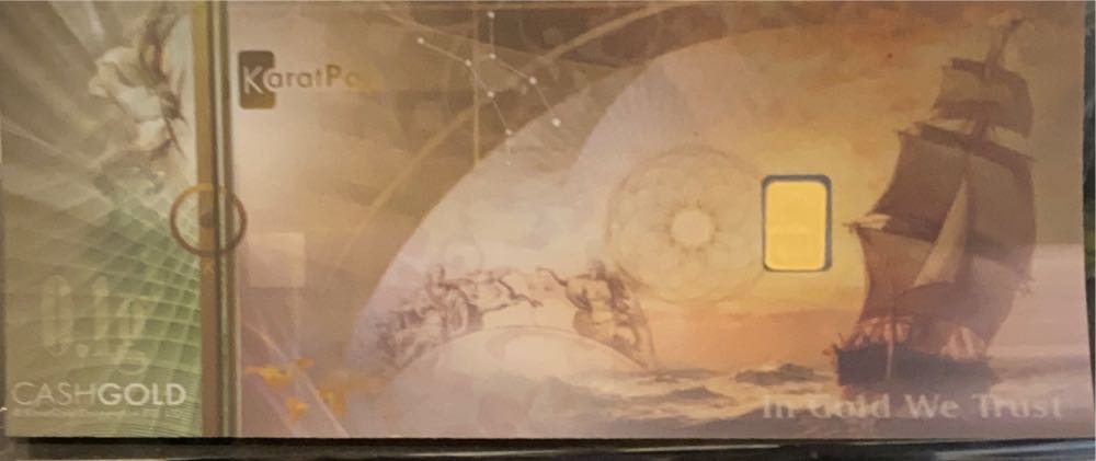 Karatbars 1/10gram Gold Bar  coin collectible - Main Image 2
