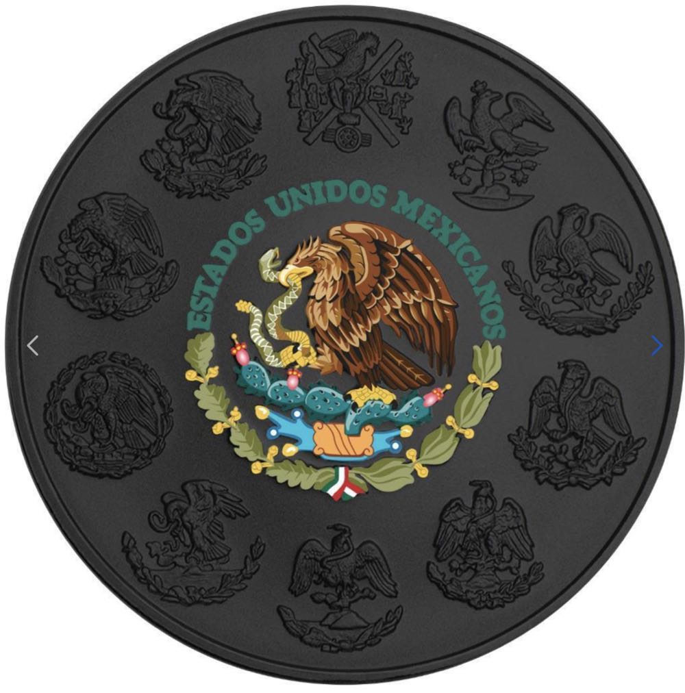 Mexico 2021 1 oz Mexico Libertad HUICHOL ART n2 1 oz Silver Coin  coin collectible - Main Image 2