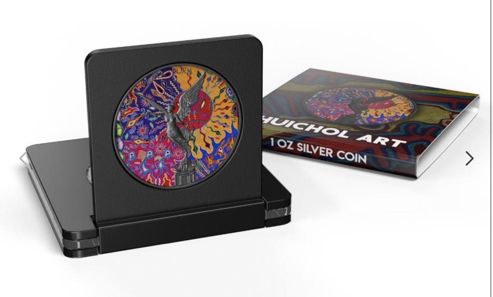 Mexico 2021 1 oz Mexico Libertad HUICHOL ART n2 1 oz Silver Coin  coin collectible - Main Image 3