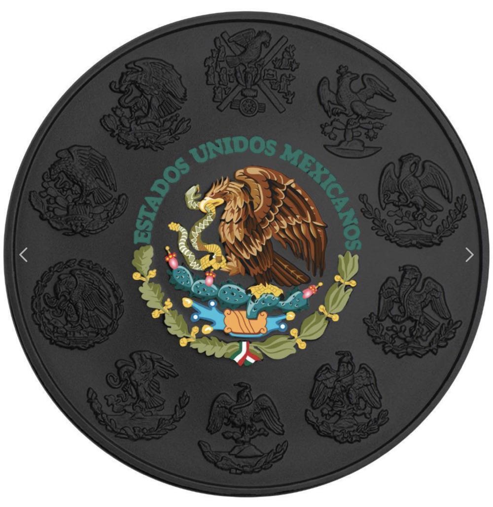 Mexico 2021 1 oz Mexico Libertad HUICHOL ART n3 1 oz Silver Coin  coin collectible - Main Image 2