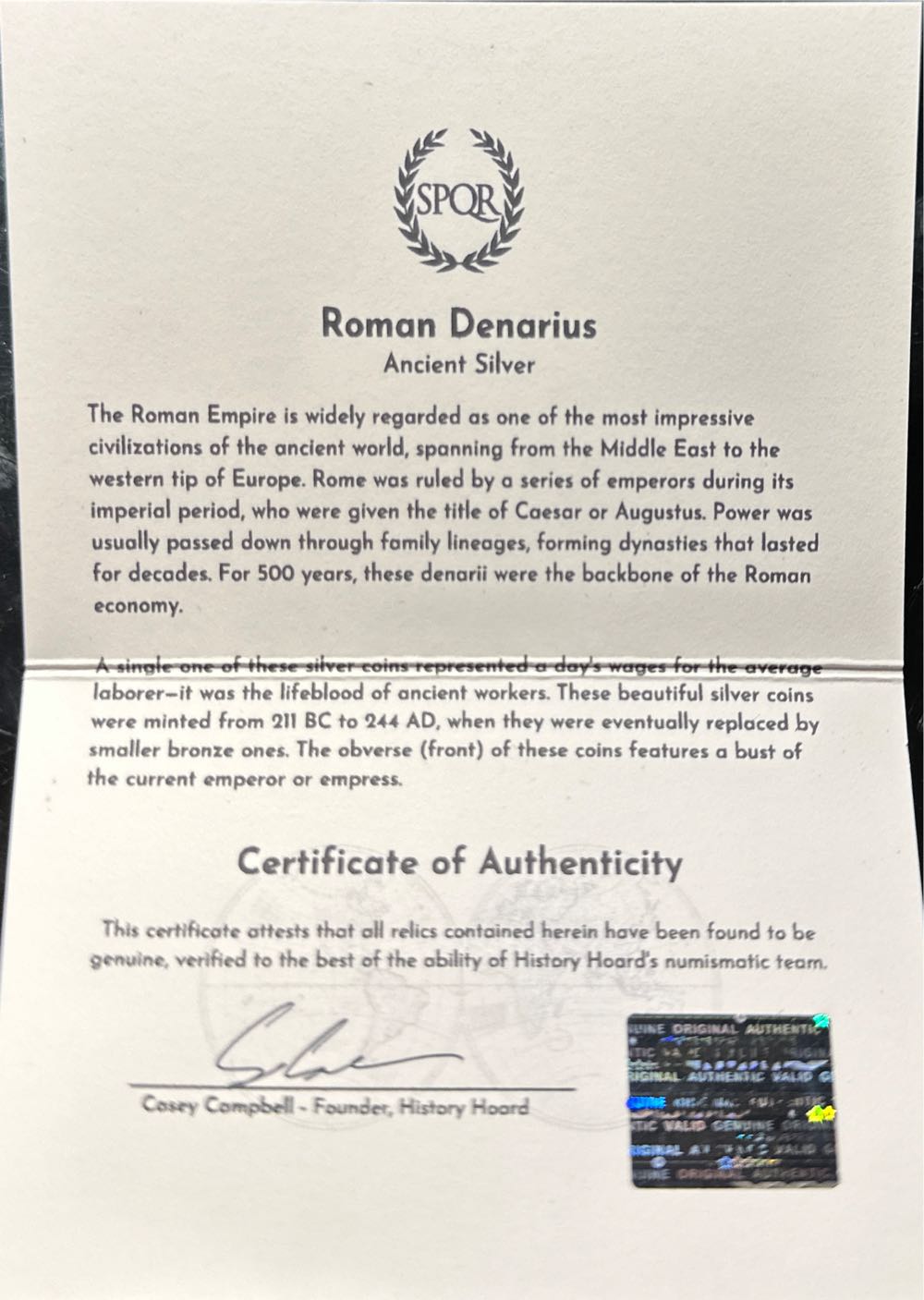 Denarius Of Marcus Aurelius  coin collectible - Main Image 4