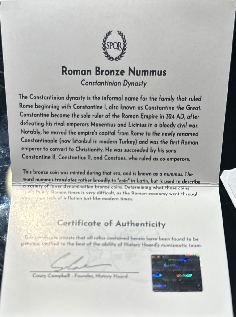 Emperor Constantius II  coin collectible - Main Image 4