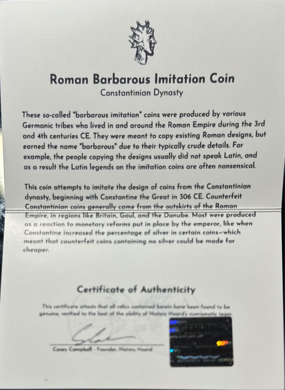 Roman Barbarous Imitation   coin collectible - Main Image 3