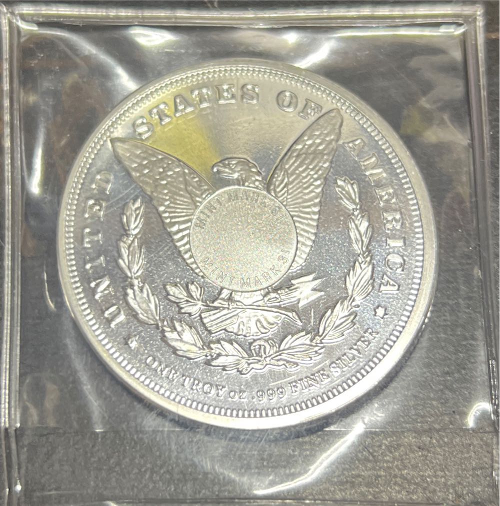 Morgan Silver Round 1oz Sunshine Minting Inc.  coin collectible - Main Image 2