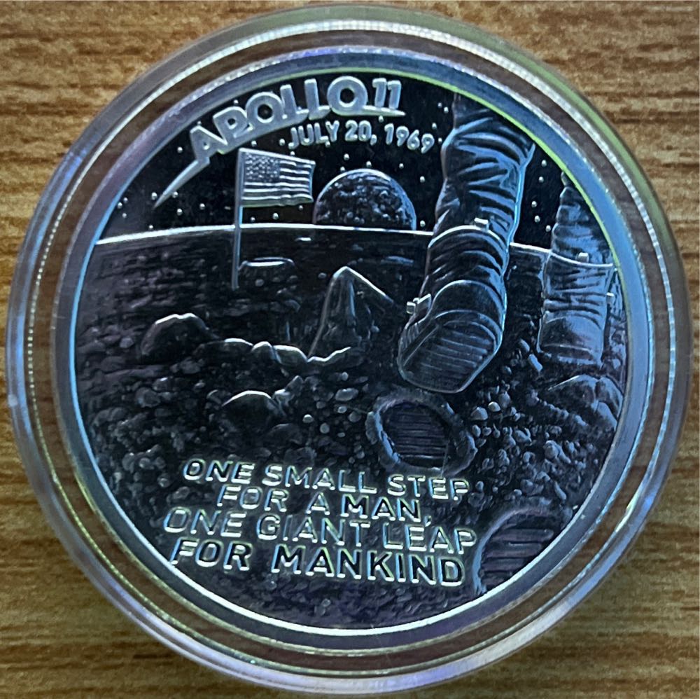 Apollo 11 Moon Landing JFK  coin collectible - Main Image 2