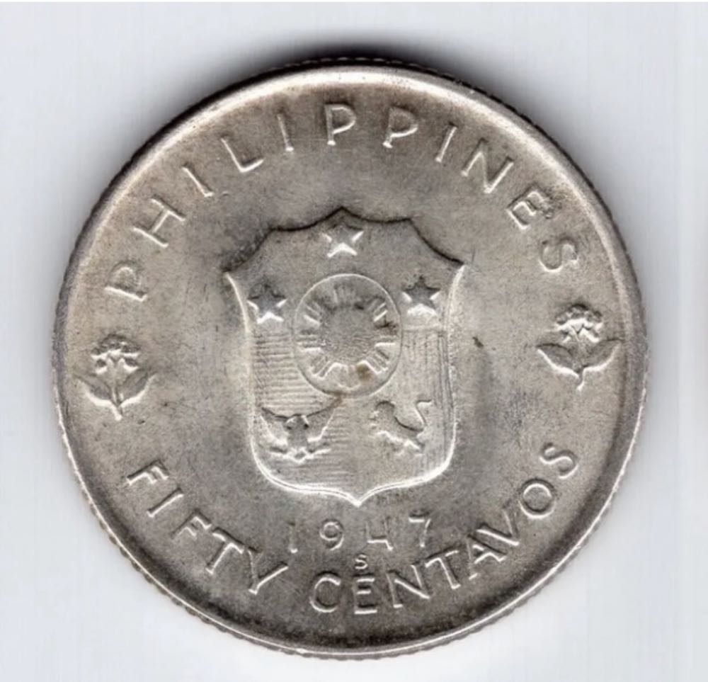 PHILIPPINEN   50 Centavos 1947   Mc Arthur  coin collectible - Main Image 2