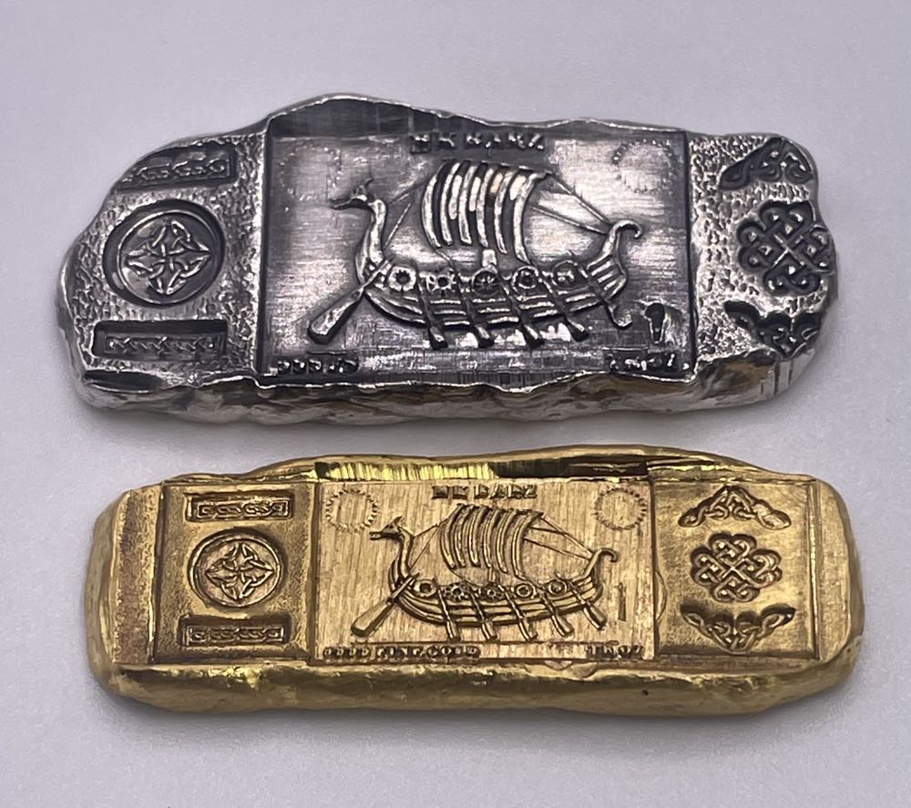 1 Oz MK Barz Longship Pour #2  coin collectible - Main Image 3