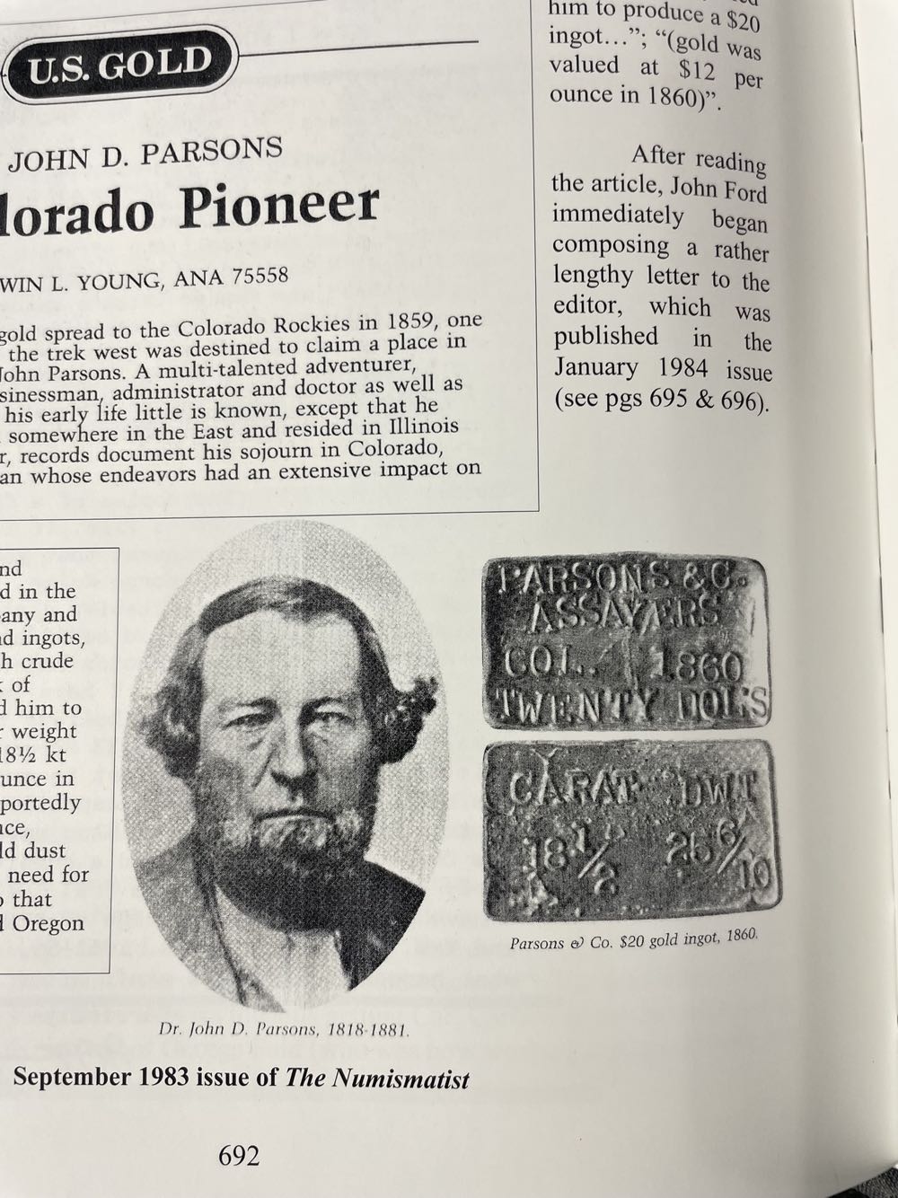 39g Parsons Fantasy Ingot  coin collectible - Main Image 3