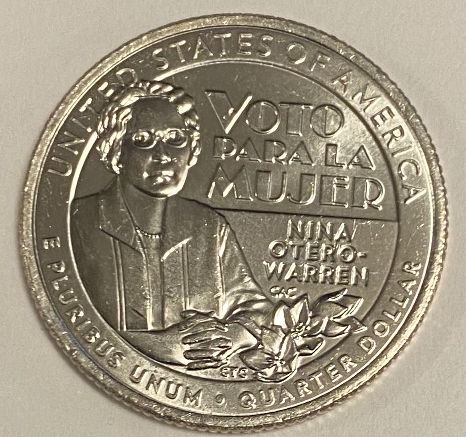 Quarter American Woman  coin collectible - Main Image 2