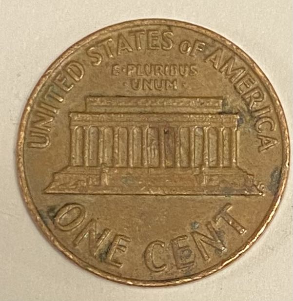Penny Lincoln Memorial 1969  coin collectible - Main Image 2