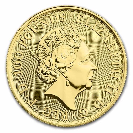 Gold 2023 Great Britannia Type 1 Proof BU  coin collectible - Main Image 2