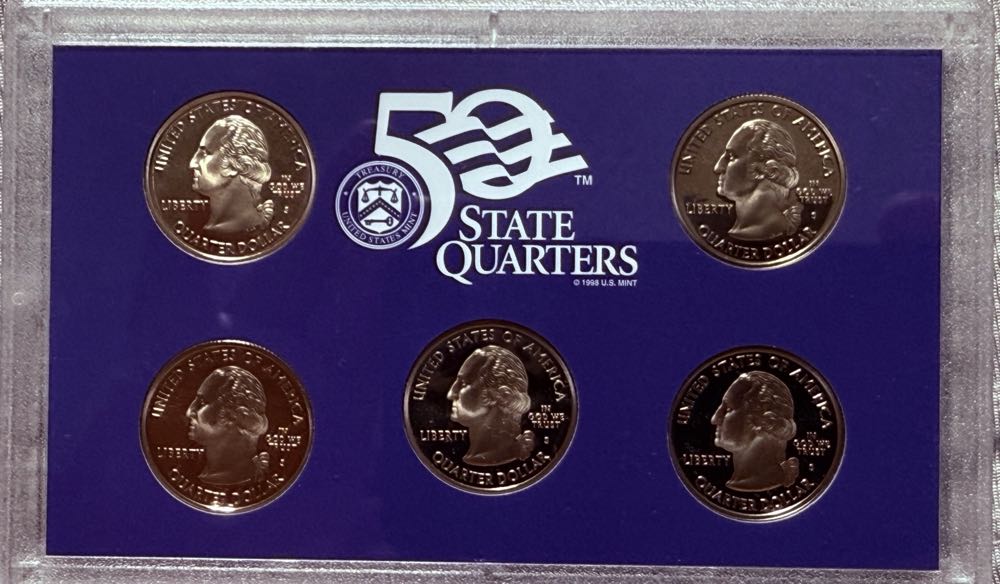 2003 U. S. Mint Standard Proof Set with State Quarters  coin collectible [Barcode 704785030374] - Main Image 3