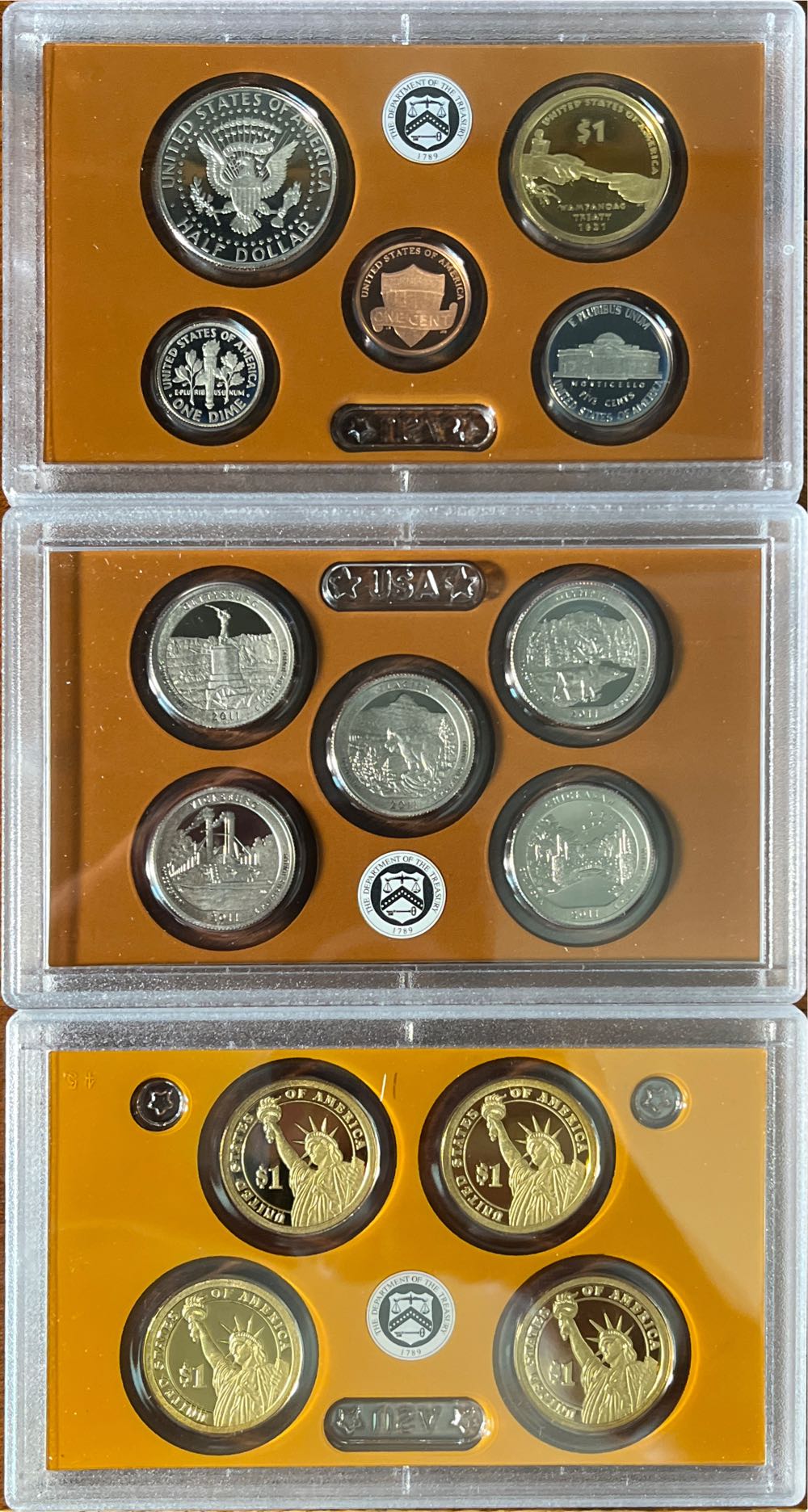2011 United States Mint Proof Set 2011  coin collectible [Barcode 704785250239] - Main Image 2