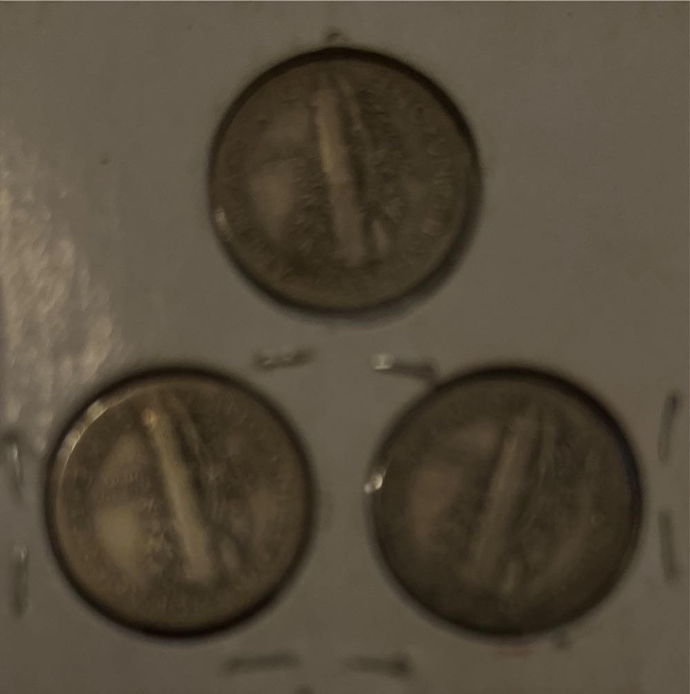 1936 P,D,S Mercury Dimes  coin collectible - Main Image 2
