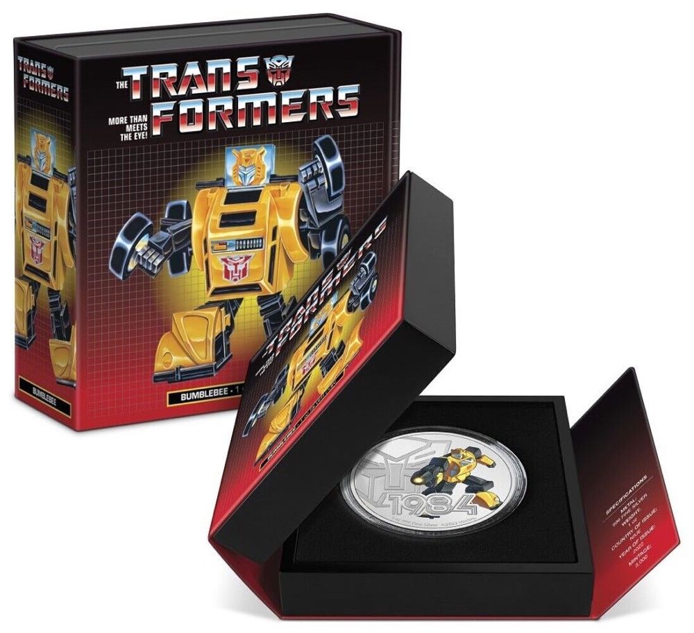 TRANSFORMERS 1984 (3 or 4.) Niue 2022 $2 TRANSFORMERS 1984 “Bumblebee”  coin collectible - Main Image 4